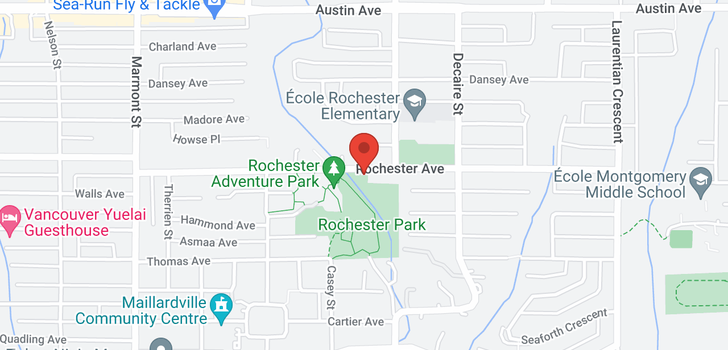 map of 1428 ROCHESTER AVENUE